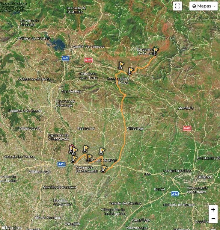 Ruta de Las Loras en Coche